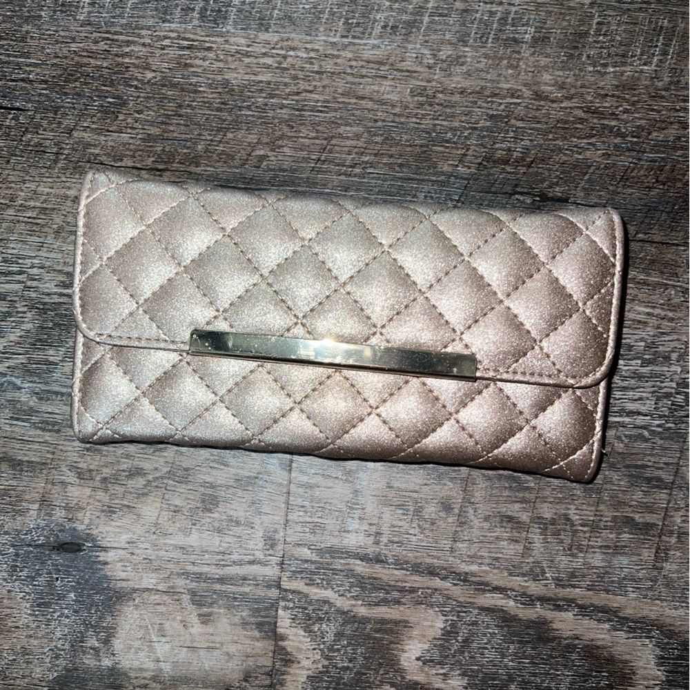Champagne Rose Gold Clutch